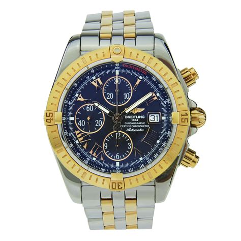 breitling gelbgold|breitling stainless and yellow gold.